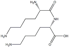 (2S)-6-amino-2-[[(2S)-2,6-diaminohexanoyl]amino]hexanoic acid Structure