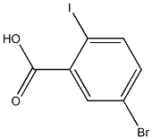 2-Iodo-5-bromobenzoic acid 化学構造式