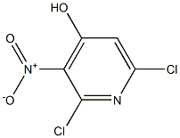 2,6-Dichloro-4-hydroxy-3-nitropyridine 化学構造式