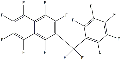 3-[difluoro-(2,3,4,5,6-pentafluorophenyl)methyl]-1,2,4,5,6,7,8-heptafluoro-naphthalene Structure