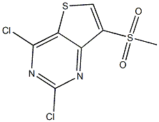 2,4-Dichloro-7-methanesulfonyl-thieno[3,2-d]pyrimidine,,结构式