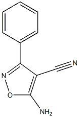 5-Amino-3-phenyl-isoxazole-4-carbonitrile,,结构式