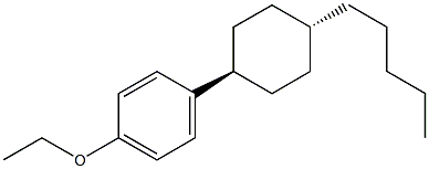 4-(trans-4-pentylcyclohexyl) ethoxybenzene,,结构式