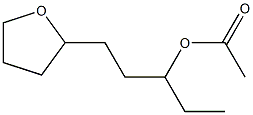 1-(2-Tetrahydrofuryl)-3-acetoxypentane Struktur