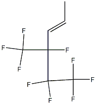 (E)-4,5,5,6,6,6-hexafluoro-4-(trifluoromethyl)hex-2-ene 结构式