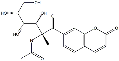 Methylumbelliferyl-n-acetyl- -D-glucosaminide,,结构式