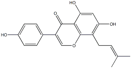 5,7-dihydroxy-3-(4-hydroxyphenyl)-8-(3-methylbut-2-enyl)chromen-4-one|