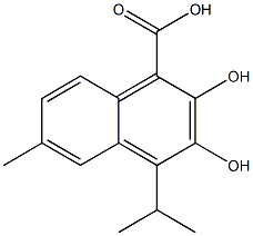 2,3-dihydroxy-6-methyl-4-propan-2-yl-naphthalene-1-carboxylic acid