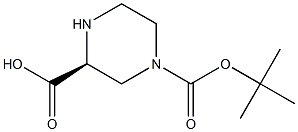 (S)-1-BOC-哌嗪-3-羧酸, , 结构式