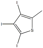 3,4,5-三碘-2-甲基噻吩,,结构式