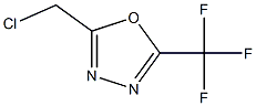 5-(Chloromethyl)-2-(trifluoromethyl)-1,3,4-oxadiazole 化学構造式