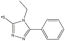 (4-Ethyl-5-phenyl-4H-[1,2,4]triazol-3-ylsulfanyl)-,,结构式