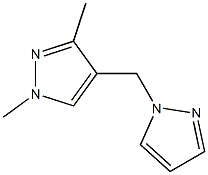 1-(1,3-Dimethyl-1H-pyrazol-4-ylmethyl)-1H-pyrazol- 化学構造式