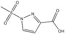 1-Methanesulfonyl-1H-pyrazole-3-carboxylic acid Structure