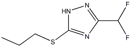 3-Difluoromethyl-5-propylsulfanyl-[1,2,4]triazol- Structure