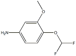 4-Difluoromethoxy-3-methoxy-phenylamine,,结构式