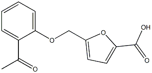 5-(2-Acetyl-phenoxymethyl)-furan-2-carboxylic acid 结构式