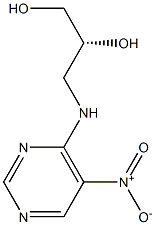 (2R)-3-[(5-nitropyrimidin-4-yl)amino]propane-1,2-diol Struktur