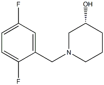 (3R)-1-(2,5-difluorobenzyl)piperidin-3-ol 结构式