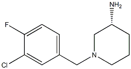 (3R)-1-(3-chloro-4-fluorobenzyl)piperidin-3-amine Structure