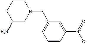 (3R)-1-(3-nitrobenzyl)piperidin-3-amine,,结构式