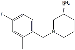 (3R)-1-(4-fluoro-2-methylbenzyl)piperidin-3-amine Structure