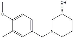 (3R)-1-(4-methoxy-3-methylbenzyl)piperidin-3-ol Struktur