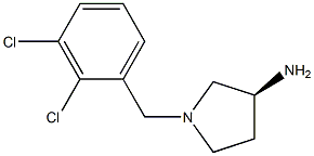 (3S)-1-(2,3-dichlorobenzyl)pyrrolidin-3-amine,,结构式