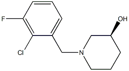 (3S)-1-(2-chloro-3-fluorobenzyl)piperidin-3-ol Structure