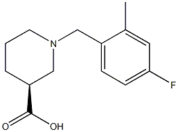 (3S)-1-(4-fluoro-2-methylbenzyl)piperidine-3-carboxylic acid