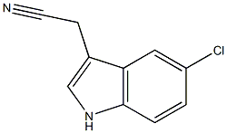 (5-chloro-1H-indol-3-yl)acetonitrile 化学構造式