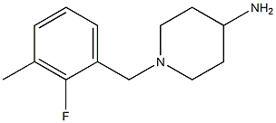 1-(2-fluoro-3-methylbenzyl)piperidin-4-amine Struktur