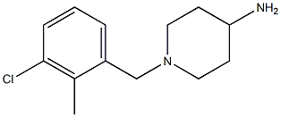 1-(3-chloro-2-methylbenzyl)piperidin-4-amine Struktur