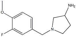 1-(3-fluoro-4-methoxybenzyl)pyrrolidin-3-amine 结构式