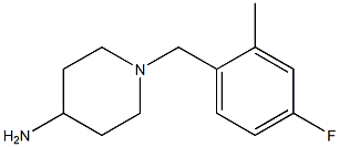 1-(4-fluoro-2-methylbenzyl)piperidin-4-amine Structure