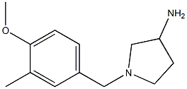 1-(4-methoxy-3-methylbenzyl)pyrrolidin-3-amine 化学構造式