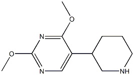 2,4-dimethoxy-5-piperidin-3-ylpyrimidine Structure