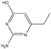 2-amino-6-ethylpyrimidin-4-ol,,结构式