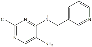 2-chloro-N4-(pyridin-3-ylmethyl)pyrimidine-4,5-diamine 结构式