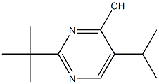 2-tert-butyl-5-(1-methylethyl)pyrimidin-4-ol Struktur