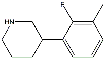 3-(2-fluoro-3-methylphenyl)piperidine 化学構造式