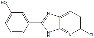 3-(5-chloro-3H-imidazo[4,5-b]pyridin-2-yl)phenol,,结构式