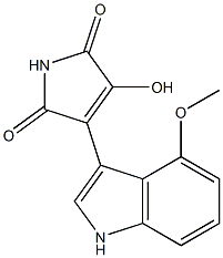 3-hydroxy-4-(4-methoxy-1H-indol-3-yl)-1H-pyrrole-2,5-dione Structure