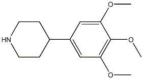 4-(3,4,5-trimethoxyphenyl)piperidine 化学構造式