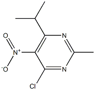 4-chloro-2-methyl-6-(1-methylethyl)-5-nitropyrimidine Structure