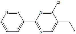 4-chloro-5-ethyl-2-pyridin-3-ylpyrimidine 化学構造式