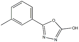 5-(3-methylphenyl)-1,3,4-oxadiazol-2-ol Structure