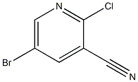 5-bromo-2-chloropyridine-3-carbonitrile 化学構造式