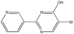 5-bromo-2-pyridin-3-ylpyrimidin-4-ol 化学構造式