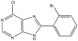 8-(2-bromophenyl)-6-chloro-9H-purine Structure